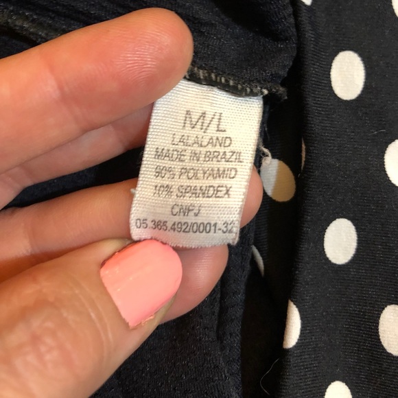 Black with White Polka Dot Workout Tank - Picture 8 of 8